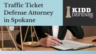 Traffic Ticket Defense Attorney in Spokane
