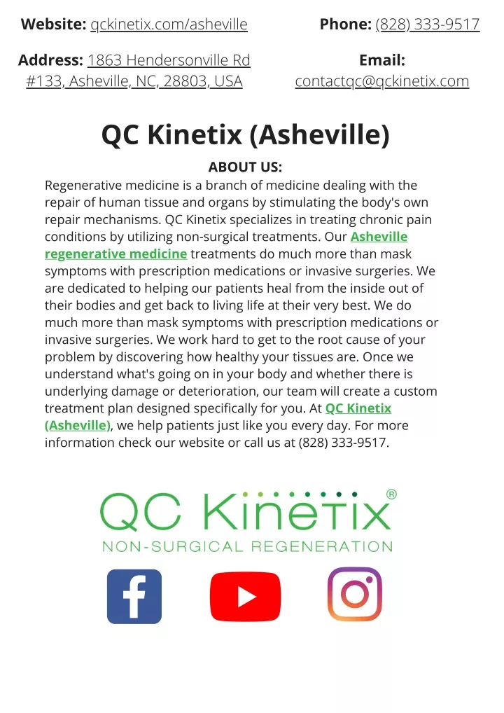 website qckinetix com asheville