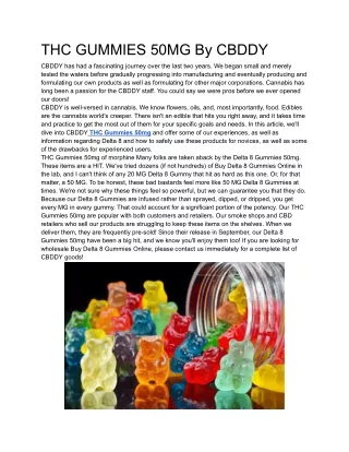 thc gummies 50mg by cbddy