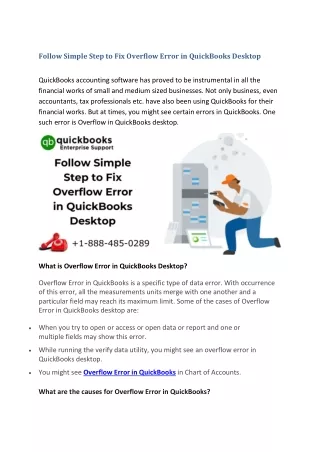 follow simple step to fix overflow error