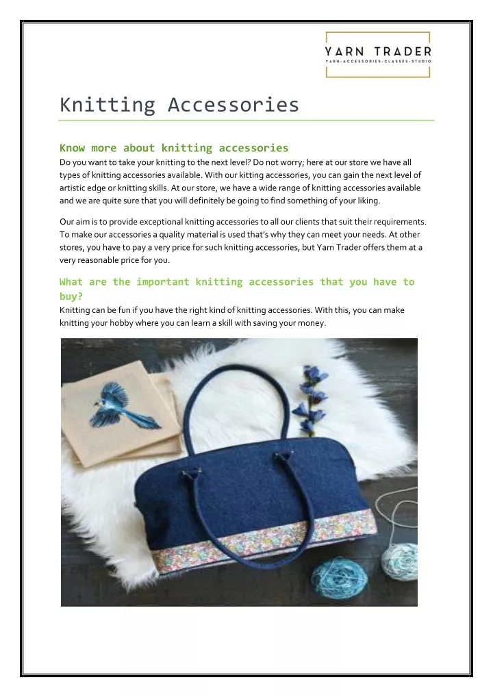 knitting accessories