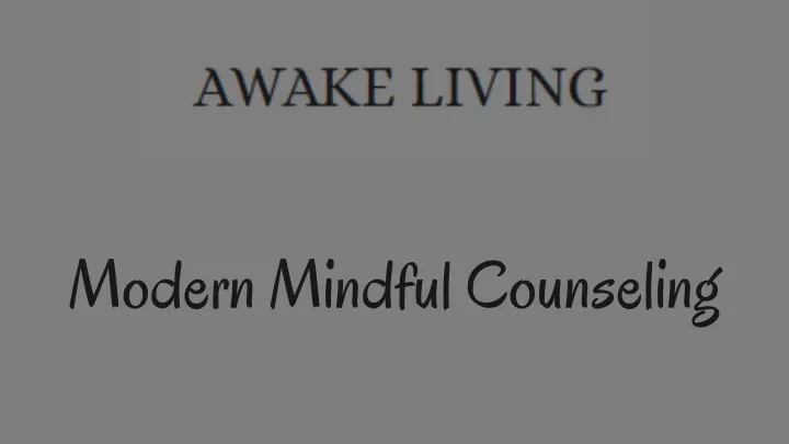 modern mindful counseling