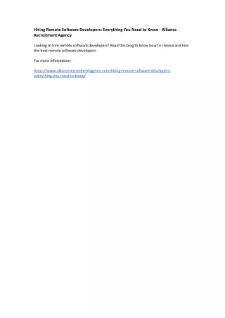 hiring remote software developers everything