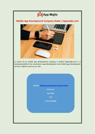 mobile app development company dubai appmajlis com