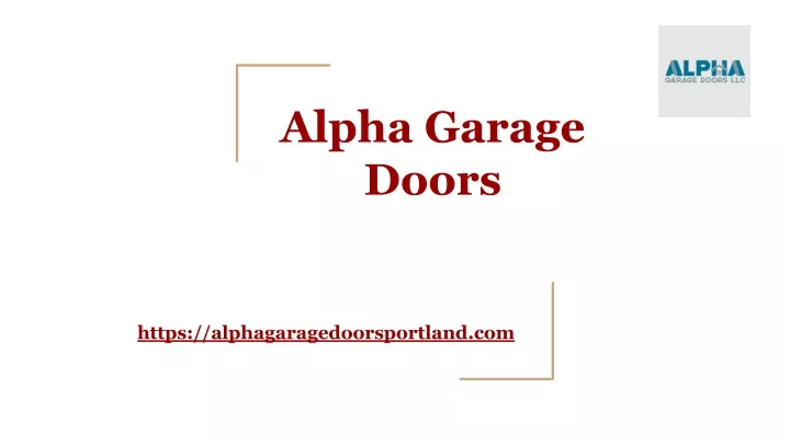 alpha garage doors