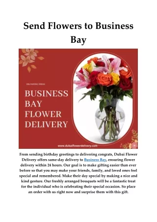 Send Flowers to Business Bay