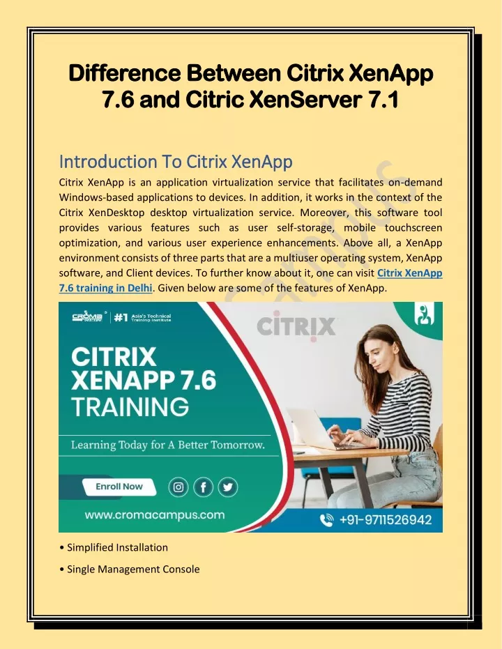 difference between citrix xenapp difference