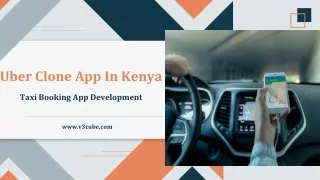 uber clone app in kenya taxi booking