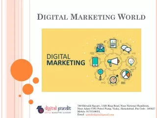 Digital Marketing Complete Course in Ahmedabad.