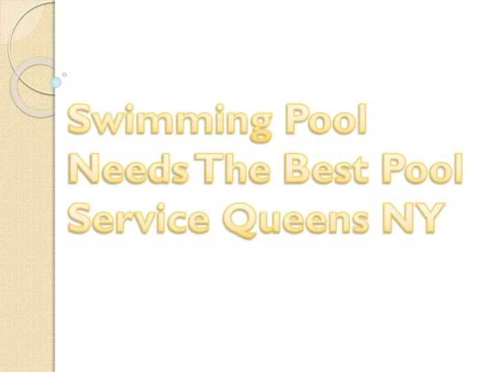 swimming pool needs the best pool service queens ny