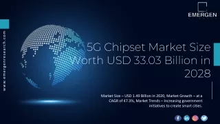5G Chipset Market Size Worth USD 33.03 Billion in 2028
