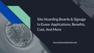 Site Hoarding Boards & Signage In Essex
