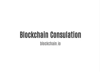 blockchain consulation blockchain io