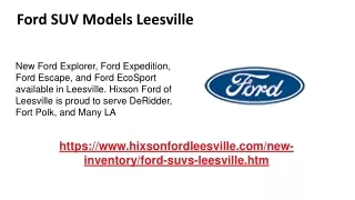 New Ford Suvs For Sale