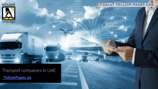 transport companies In UAE