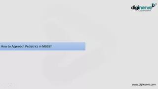 how to approach pediatrics in mbbs