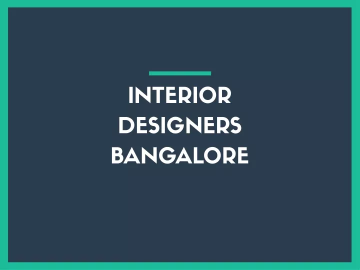 interior designers bangalore