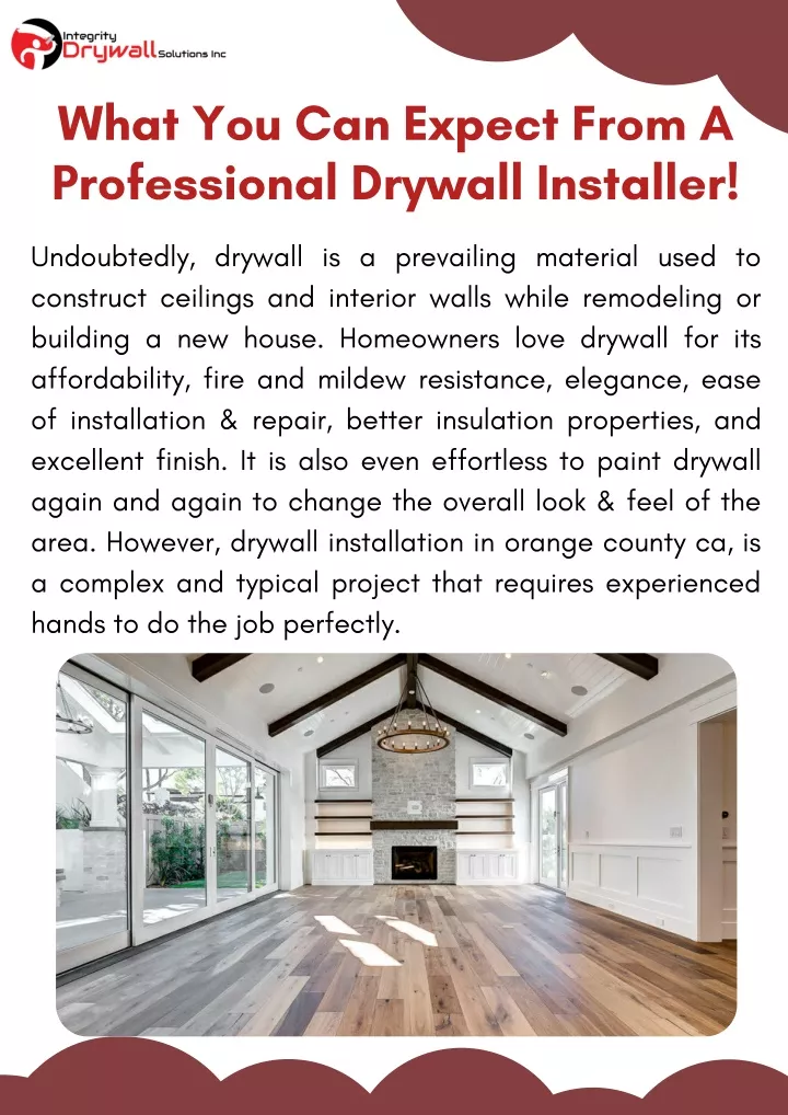 what you can expect from a professional drywall