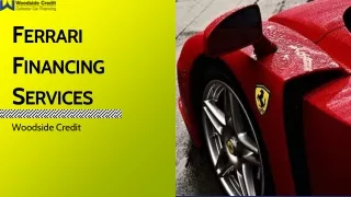 Ferrari financing services & offers
