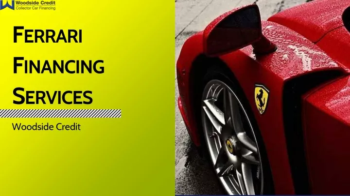 f errari f inancing s ervices