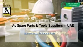 Ac Spare  Parts & Tools Suppliers in UAE