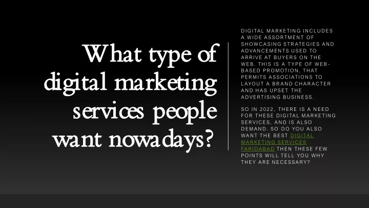 digital marketing includes a wide assortment