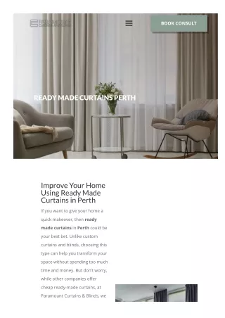 Ready made curtains perth