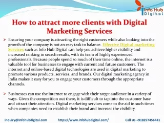 how to attract more clients with digital marketing services