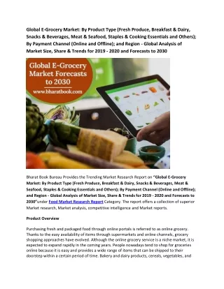 global e grocery market by product type fresh