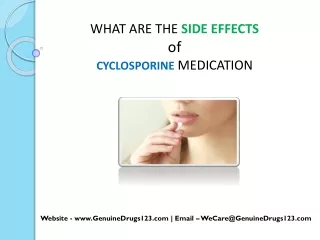 what are the side effects of cyclosporine