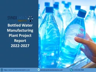 Bottled Water Manufacturing Plant Project Report PDF 2022-2027