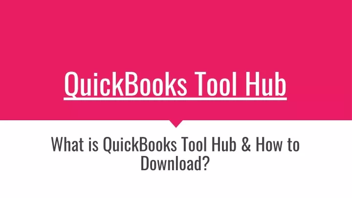 quickbooks tool hub