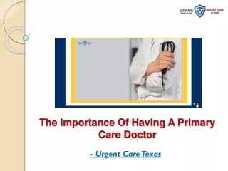 The Importance Of Having A Primary Care Doctor