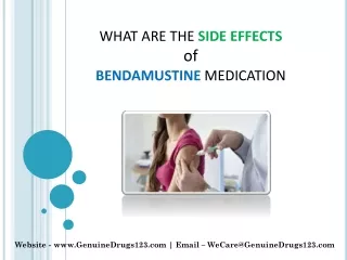 what are the side effects of bendamustine