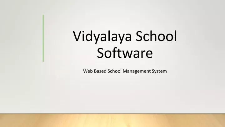 vidyalaya school software