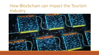 How Blockchain can impact the Tourism Industry
