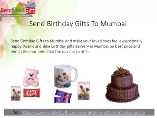 Send Birthday Gifts To Mumbai