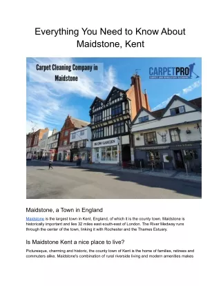 Maidstone, Kent Everything You Need to Know