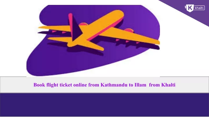 book flight ticket online from kathmandu to illam