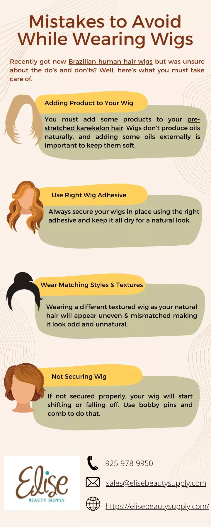 mistakes to avoid while wearing wigs recently