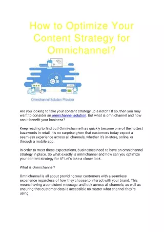 how to optimize your content strategy