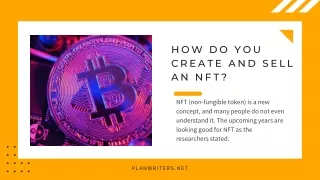 How do you create and sell an NFT?