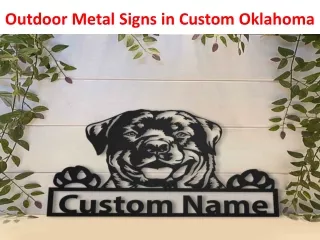 outdoor metal signs in custom oklahoma