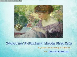 Buy Rudolf von Alt Painting in Seattle WA