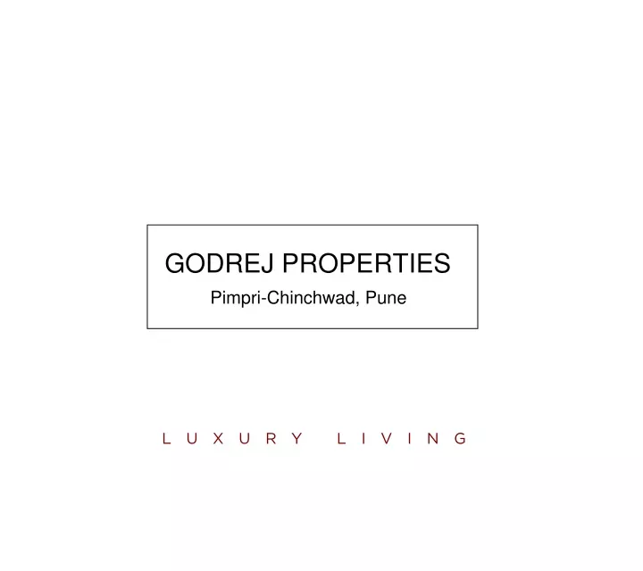 godrej properties pimpri chinchwad pune