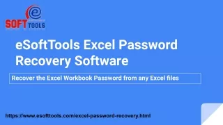 eSoftTools Excel file password recovery software