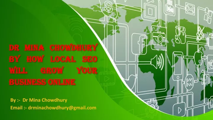 dr mina chowdhury by how local seo will grow your business online