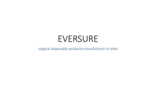 surgical disposable products manufacturer in india