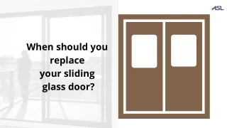 When should you replace your sliding door?