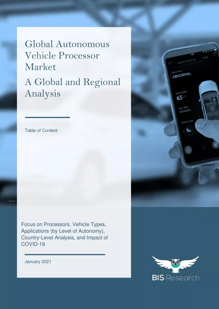 global autonomous vehicle processor market